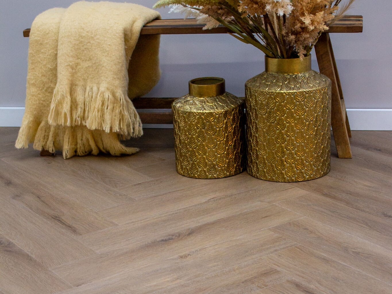 Seine Visgraat Plak PVC vloer - detailfoto 1
